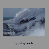 growing beach